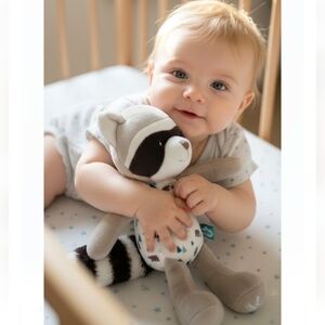 Kaloo Adorable Baby Raccoon Plush – Soft Nursery Lovey Stuffed Animal